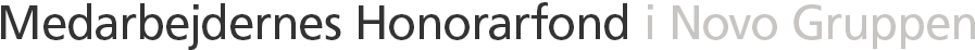 Medarbejdernes Honorarfond i Novo gruppen